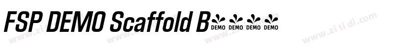 FSP DEMO Scaffold B字体转换